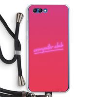 Vice Glow: Honor 10 Transparant Hoesje met koord
