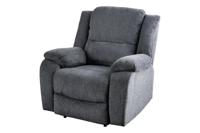 Bioscoopfauteuil HOLLYWOOD, gestructureerde stof, donkergrijs - 47594