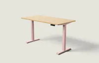 Desktronic HomeOne bureau Zachtroze / Eiken / 160x80 cm