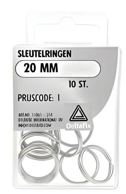 Sleutelringen 20mm 10st - Deltafix
