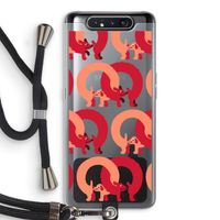 Dogs: Samsung Galaxy A80 Transparant Hoesje met koord Dogs: Samsung Galaxy A80 Transparant Hoesje met koord