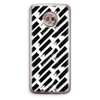 Zwarte vegen: Motorola Moto G6 Transparant Hoesje