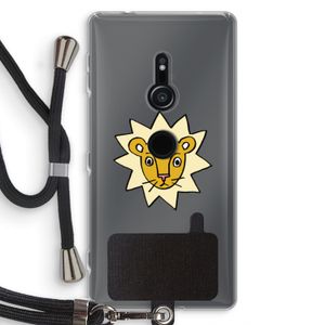 Kleine leeuw: Sony Xperia XZ2 Transparant Hoesje met koord