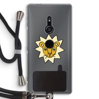 Kleine leeuw: Sony Xperia XZ2 Transparant Hoesje met koord