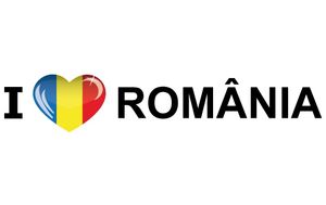Landen sticker I Love Romania   -