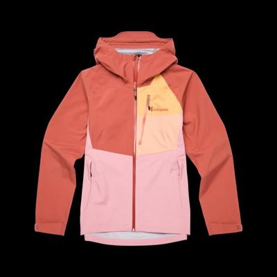Cotopaxi Impermeo 3L Hooded Regenjas Dames Faded Brick And Rose S