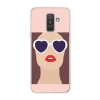 Red lips: Samsung Galaxy A6 Plus (2018) Transparant Hoesje