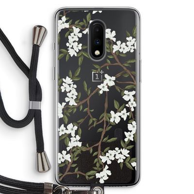 Blossoming spring: OnePlus 7 Transparant Hoesje met koord
