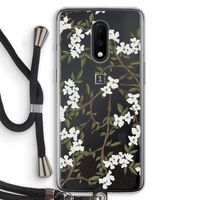 Blossoming spring: OnePlus 7 Transparant Hoesje met koord