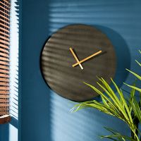 Light & Living Klok 'Licola' 59cm, kleur Zwart