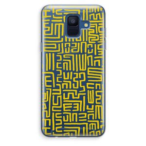 Majorelle Blue Print: Samsung Galaxy A6 (2018) Transparant Hoesje