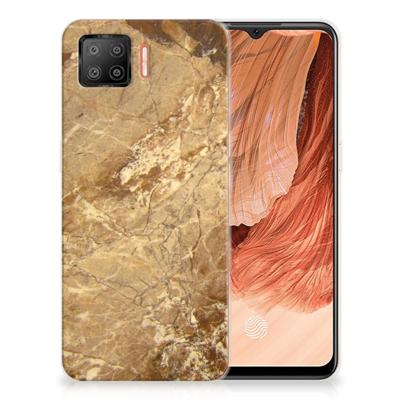 OPPO A73 4G | TPU | Siliconen hoesje | Marmer Creme