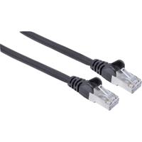 Intellinet 318846 RJ45 Netwerkkabel, patchkabel CAT 6A S/FTP 30.00 m Zwart Folie afscherming, Afscherming gevlochten, Halogeenvrij 1 stuk(s)