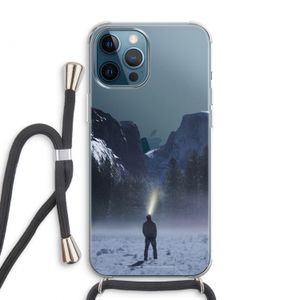 Wanderlust: iPhone 12 Pro Max Transparant Hoesje met koord