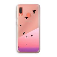 Fly away: Samsung Galaxy A20e Transparant Hoesje