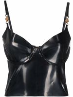 Versace haut bustier en latex - Noir Versace haut bustier en latex - Noir