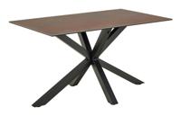 Bendt Eettafel 'Line' Keramiek, 135 x 80cm, kleur Bruin Bendt Eettafel 'Line' Keramiek, 135 x 80cm, kleur Bruin