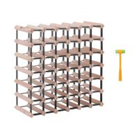 Wijnrek - hout - voor maximaal 42 flessen - Royal Catering