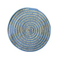 Placemat Versa Blauw Polyester Katoen 38 x 1 x 38 cm