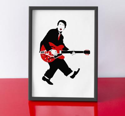 Terug naar 1955 muziek poster