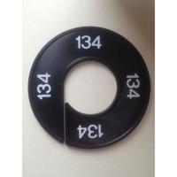 Maatring 9cm zwart/wit 134
