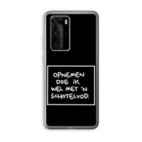 Schotelvod: Huawei P40 Pro Transparant Hoesje