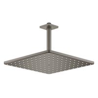 Regendoucheset Grohe Rainshower Mono Cube 31 cm met Plafondarm Hard Graphite Geborsteld