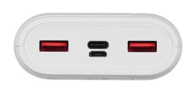 SILICON POWER QS15 Powerbank Externe batterij 20000 mAh 2x USB QC 3.0 1x USB-C PD (SP20KMAPBKQS150W) Wit