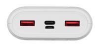 SILICON POWER QS15 Powerbank Externe batterij 20000 mAh 2x USB QC 3.0 1x USB-C PD (SP20KMAPBKQS150W) Wit