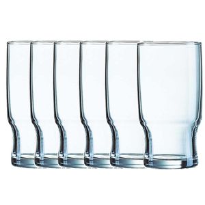 6x Longdrink glazen transparant 290 ml Campus