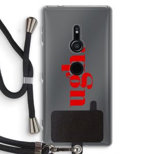 Ugh: Sony Xperia XZ2 Transparant Hoesje met koord
