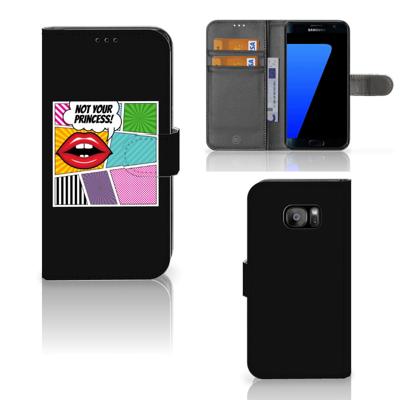 Samsung Galaxy S7 Edge | Wallet Case | met Pasjes | Popart Princess Samsung Galaxy S7 Edge | Wallet Case | met Pasjes | Popart Princess