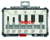 Bosch Accessoires Frezenset Rechte Schacht | 1/4" | 6-delig - 2607017467
