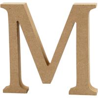 Creativ Company Letter, m, h: 8 cm, dikte 1,5 cm, 1 stuk