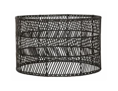 MUST Living Lampenkap 'San Rafael' Rotan, kleur Zwart