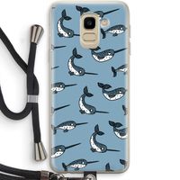 Narwhal: Samsung Galaxy J6 (2018) Transparant Hoesje met koord