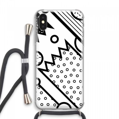 Pop Art #4: iPhone XS Max Transparant Hoesje met koord
