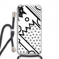Pop Art #4: iPhone XS Max Transparant Hoesje met koord