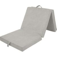Verstelbare opklapbare chaise longue - SAMBA - Schuim en stof - Beige - 190 x 70 x 9 cm