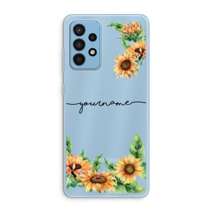 Zonnebloemen: Samsung Galaxy A52 Transparant Hoesje