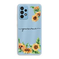 Zonnebloemen: Samsung Galaxy A52 Transparant Hoesje