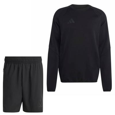 adidas Tiro Travel Joggingpak Korte Broek Zwart