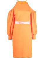 Stella McCartney robe mi-longue à épaules dénudées - Orange