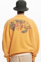 Geborduurde sweatshirt - ORANGE - L