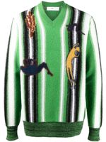 Toga Virilis pull à imprimé graphique - Vert