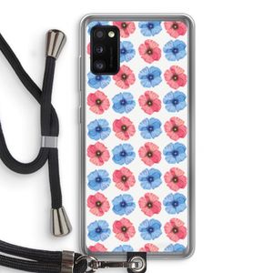 Klaproosjes: Samsung Galaxy A41 Transparant Hoesje met koord