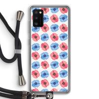 Klaproosjes: Samsung Galaxy A41 Transparant Hoesje met koord