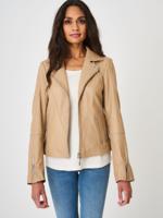Dames biker jas van leer Dames biker jas van leer