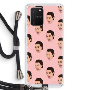Ugly Cry Call: Samsung Galaxy S10 Lite Transparant Hoesje met koord