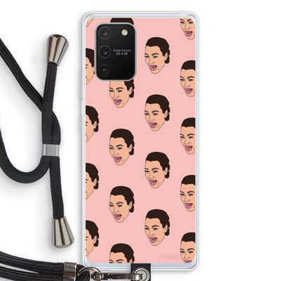 Ugly Cry Call: Samsung Galaxy S10 Lite Transparant Hoesje met koord